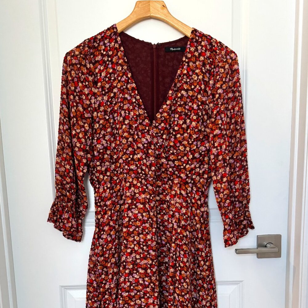 MADEWELL FLORAL DRESS WITH FLORAL PRINT - SIZE 4